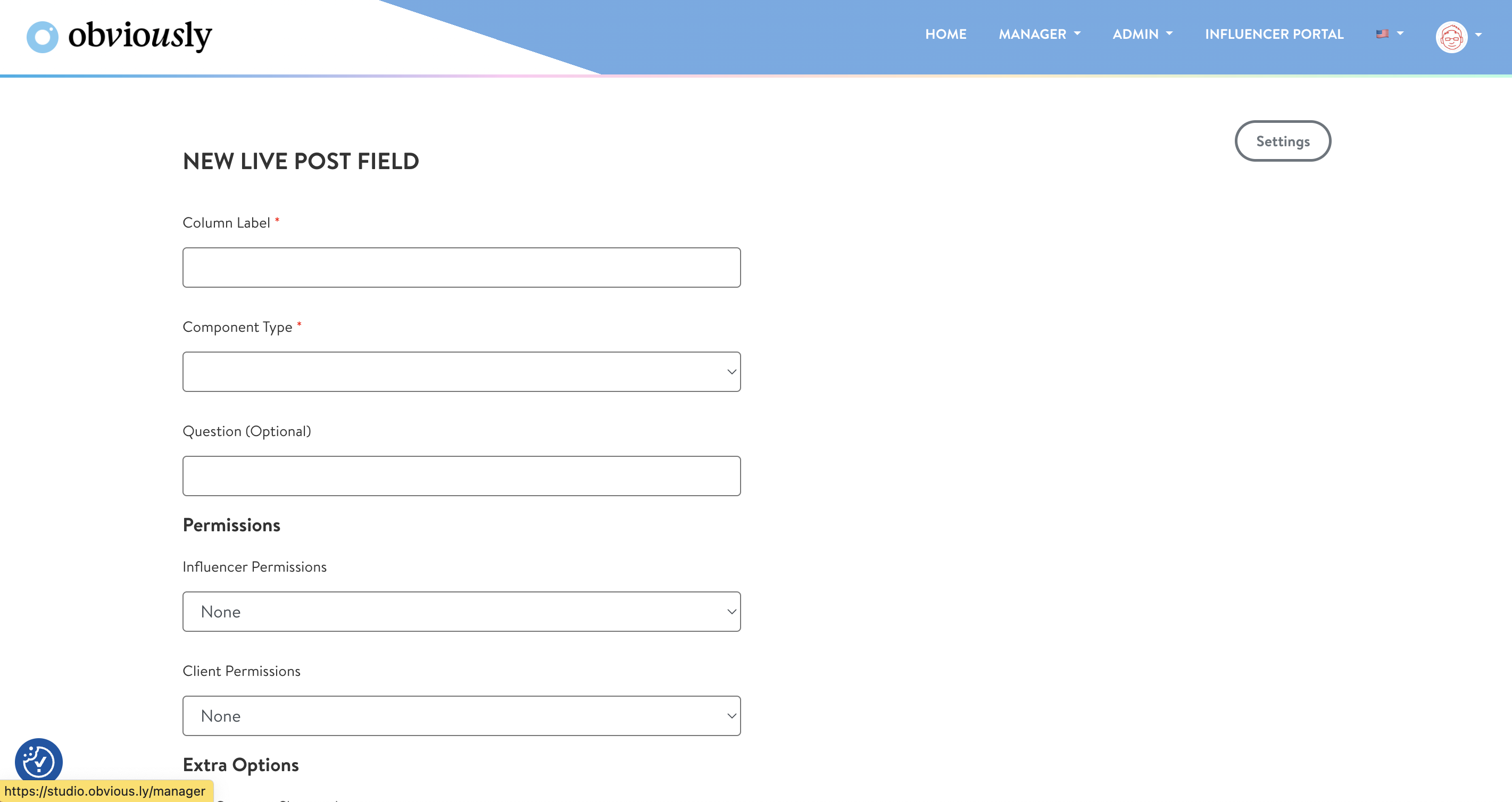 simple form to create attributes