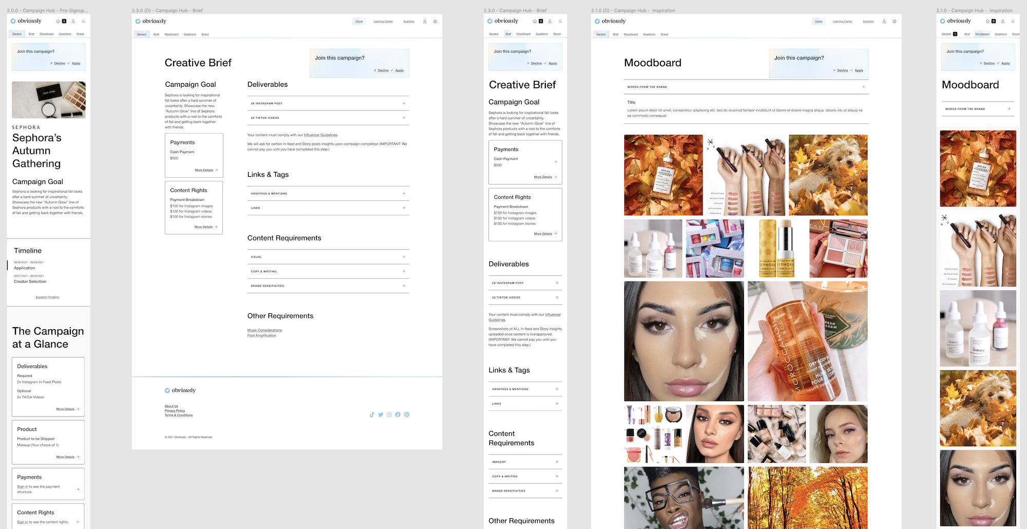 redesigned pages